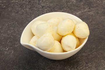 Natural tasty baby Mozarella cheese