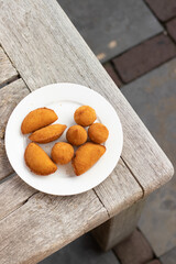 Salgados, salgadinhos, brazilian snacks and party finger food, rissoles, coxinhas, bolinhas de queijo.