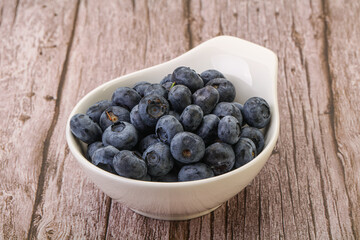 Ripe sweet tasty blueberries heap