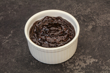 Black Pepper sauce in the bowl