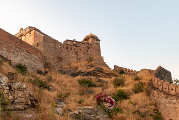 Fototapeta na wymiar Kumbhalgarh Fort , Udaipur Rajasthan India. High quality photo