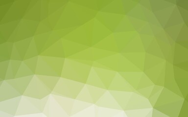 Light Green vector polygon abstract background.