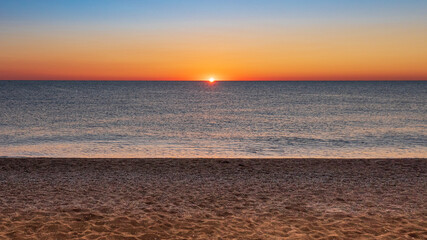 Sunrise on Adriatic sea