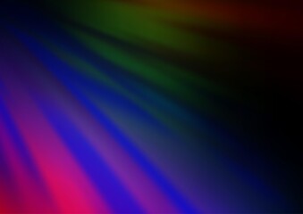 Dark Multicolor, Rainbow vector abstract blurred background.