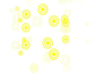 Light Green, Yellow vector template with circles.