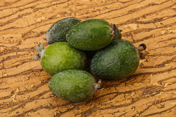 Tropical green sweet fruit Feijoa