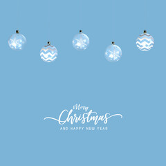 3D rendering Christmas background with balls	