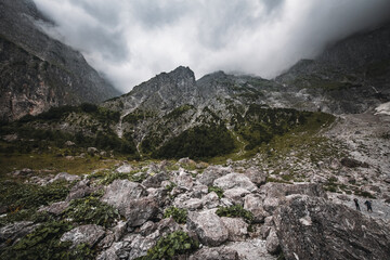 Obraz premium Oben am Watzmann angekommen - Berchtesgaden