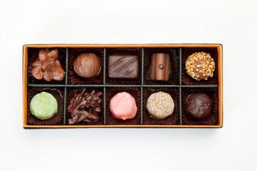 チョコレートの詰め合わせ