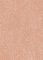 Cute Confetti Seamless Vector Pattern Wallpaper. Simple Hand Drawn Background with White Irregular Confetti Dots On Light Dusty Pink Background. Ideal for Textile, Fabric Prints, Wrapping Paper.