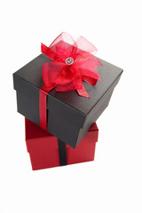 リボンがけのギフトボックス