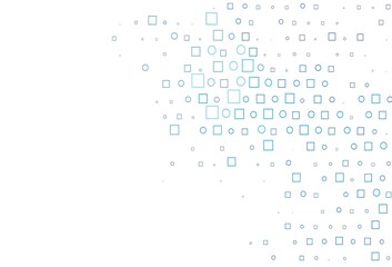 Light BLUE vector backdrop with dots, spots, cubes.
