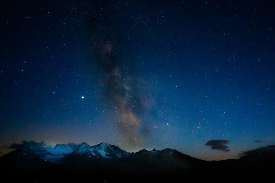 The milky way over the swiss alps © Graham