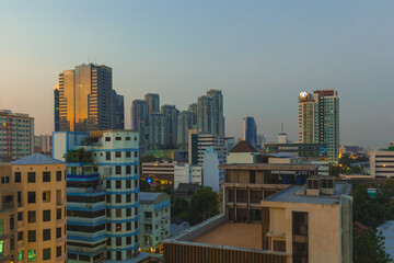 Obraz premium Thailand, Bangkok, capital city with twilight sky
