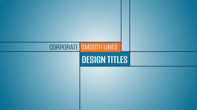 Corporate Smooth Lines Design Full Frame Titles