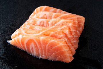 raw salmon fillet