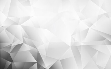 Obraz premium Light Gray vector abstract polygonal background.