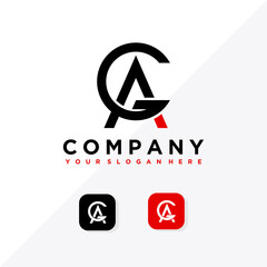 letter A logo and app icon design