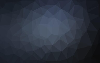 Obraz premium Dark BLUE vector triangle mosaic template.