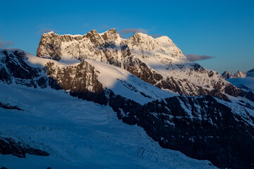 Fototapeta na wymiar Swiss alps at sunrise