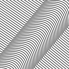 Abstract white background of thin black lines. Vector illustration.