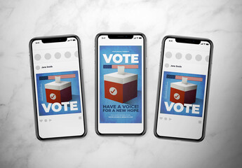 General Election Day Social Media Layouts