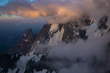 The alps in early morning light