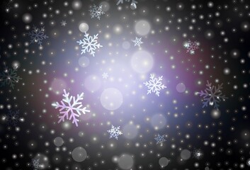 Dark Blue, Red vector backdrop in holiday style.