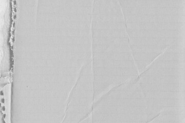 Obraz premium White vintage rough sheet of carton. Recycled environmentally friendly cardboard paper texture. Simple gray minimalist papercraft background.