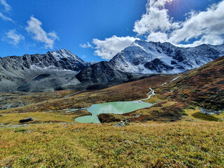 Valley of the seven lakes in Altay