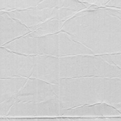 White vintage rough sheet of carton. Recycled environmentally friendly cardboard paper texture. Simple gray minimalist papercraft background.