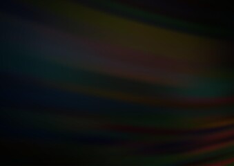 Dark Black vector blurred shine abstract background.
