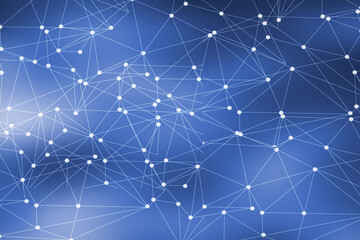 Fototapeta premium Abstract business connection network by internet technology concept. 