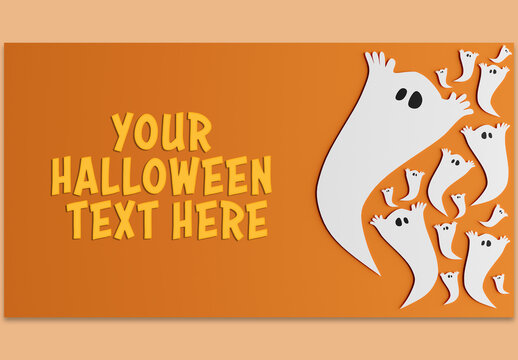 Halloween Card Mockup