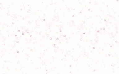 Light Pink, Yellow vector background with spots.
