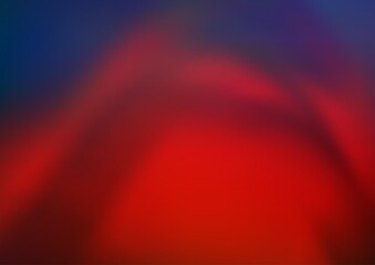 Dark Blue, Red vector glossy bokeh pattern.