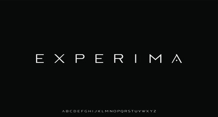 luxury modern font alphabetical vector set	