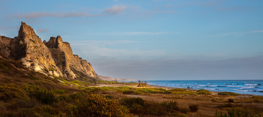 Ocean Coastline at Sunset