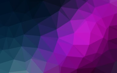 Obraz premium Dark Pink, Blue vector polygonal template.