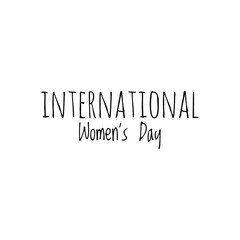 International Women's Day Word Illustration