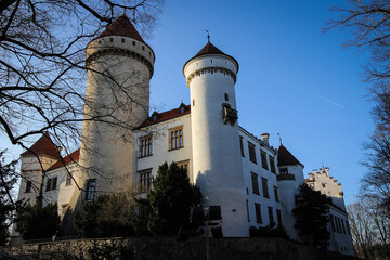 Konopiste Castle view by winter, Czech Republic