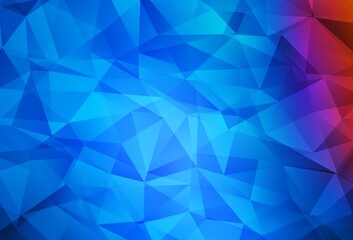 Light Blue, Red vector low poly texture.