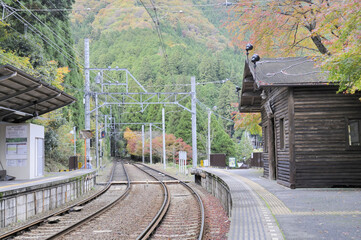 秋の駅