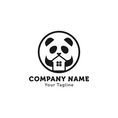 bear house home logo hipster retro vintage vector icon illustration