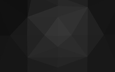 Dark Silver, Gray vector polygon abstract layout.