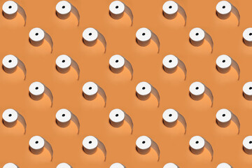 background with toilet paper rolls
