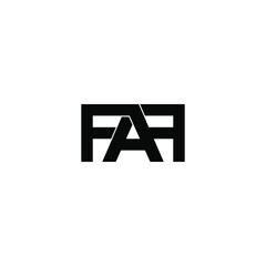 faf letter original monogram logo design