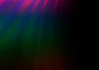 Dark Multicolor, Rainbow vector blurred background.