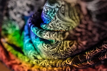 peacock feather detail