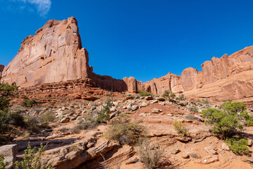 Arches National Park in October sunshine